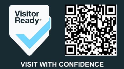 Visitor Ready QR code, scan to check credentials